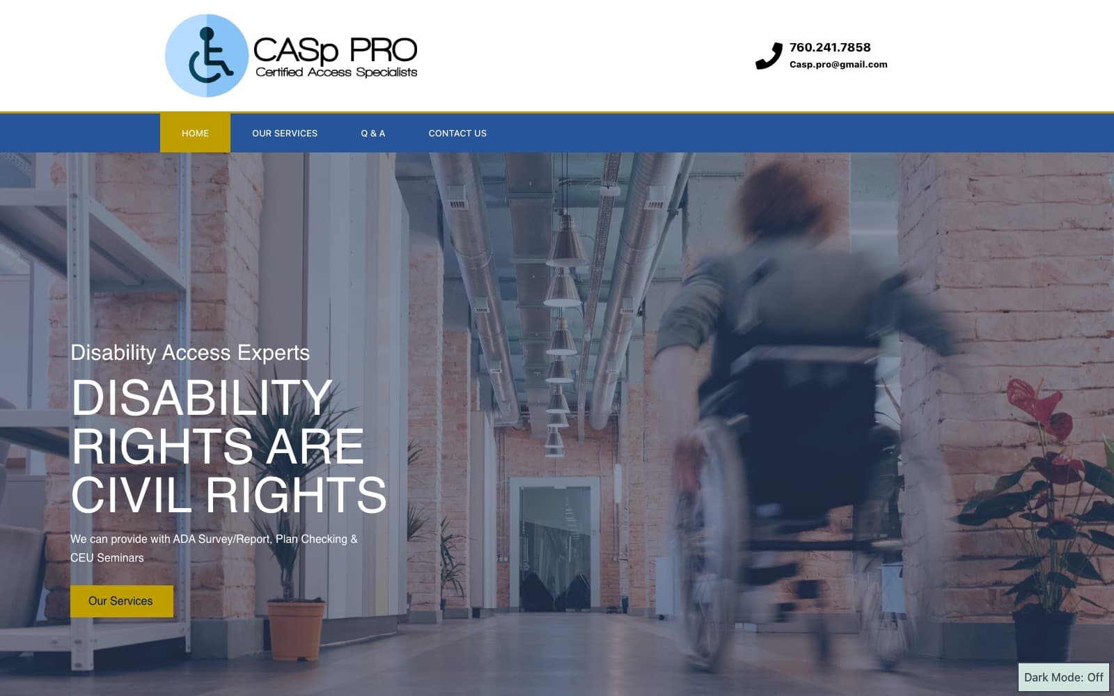 CASp Pro website homepage