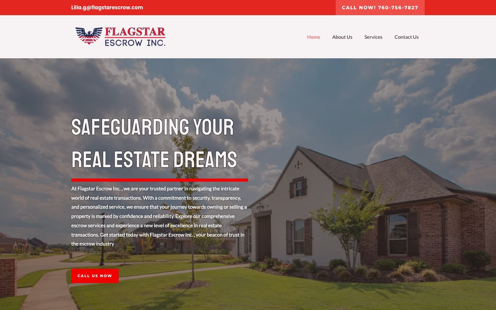 Flagstar Escrow Inc. website homepage