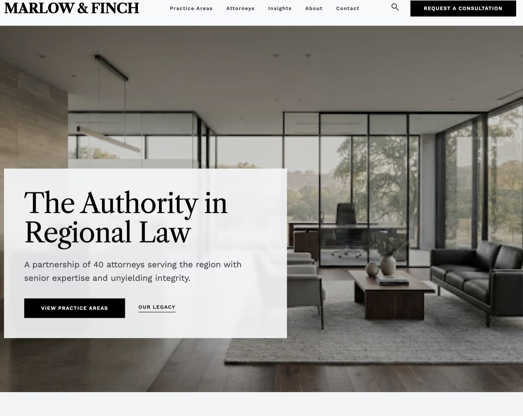 Marlow & Finch website design preview